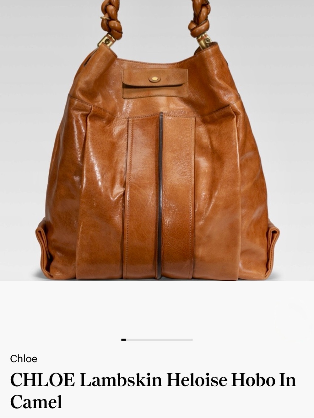 CHLOE Lambskin Heloise Shoulder Bag